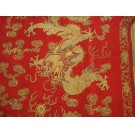 19th Century Chinese Silk & Gold Thread Embroidery 