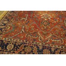 Late 19th Century N.W. Persian Serapi Carpet 