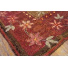 19th Century American Hooked Rug 