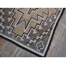 Early 20th Century American Navajo Two Grey Hills Carpet