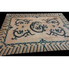 Early 20th Century W. Chinese Ningxia Dragon Carpet