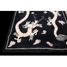 Vintage 1980s Chinese Dragon Rug
