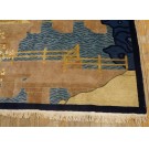 1920s Pictorial Chinese Peking Carpet 