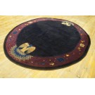 1920s Oval Chinese Art Deco Carpet