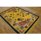 1920s Chinese Silk Dragon Carpet 