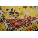 1920s Chinese Silk Dragon Carpet 