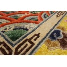 1920s Chinese Silk Dragon Carpet 