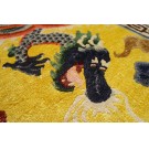 1920s Chinese Silk Dragon Carpet 