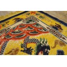 1920s Chinese Silk Dragon Carpet 