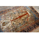 Mid 19th Century N.W. Persian Silk Heriz Carpet