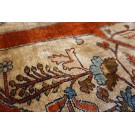 Mid 19th Century N.W. Persian Silk Heriz Carpet