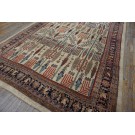 19th Century W. Persian Bijar Carpet with Bid Majnoon Design