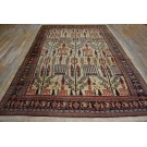 19th Century W. Persian Bijar Carpet with Bid Majnoon Design