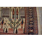 19th Century W. Persian Bijar Carpet with Bid Majnoon Design