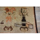 Early 20th Century N. Chinese Baotou Scholars Carpet 