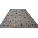 Early 20th Century English Needlepoint Carpet with US State Flowers