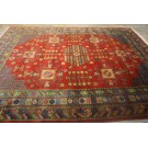 Early 20th Century Central Asian Chinese Khotan Carpet 