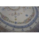 Late 19th Century Oval French Neo Classical Aubusson Carpet