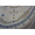 Late 19th Century Oval French Neo Classical Aubusson Carpet