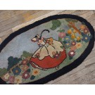 1930s Pictorial American Hooked Rug