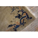 Early 20th Century Chinese Peking Dragon Gallery Carpet