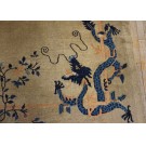 Early 20th Century Chinese Peking Dragon Gallery Carpet