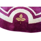 Early 20th Century Round French Art Deco Carpet 