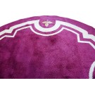 Early 20th Century Round French Art Deco Carpet 