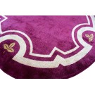 Early 20th Century Round French Art Deco Carpet 