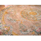 Early 20th Century French Round Savonnerie Carpet 