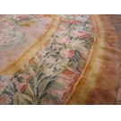 Early 20th Century French Round Savonnerie Carpet 