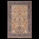 Mid 20th Century Persian Silk & Wool Isfahan Carpet