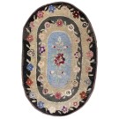 1930s Oval American Hooked Rug