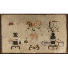 Early 20th Century N. Chinese Baotou Scholars Carpet 