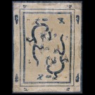 19th Century Chinese Ningxia Dragon Carpet