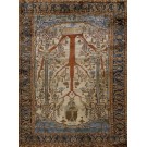 Mid 19th Century N.W. Persian Silk Heriz Carpet