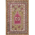 19th Century Turkish Anatolian Melas Prayer Rug