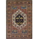 19th Century W. Persian Senneh Carpet with Lions & Camels