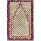 19th Century Turkish Central Anatolian Ghiordes Prayer Rug with Cintamani Pattern