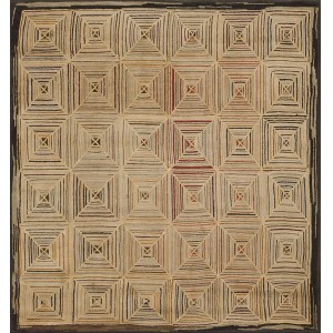 American Hooked Rug #23674